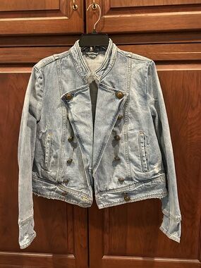 Free People denim jacket sz M